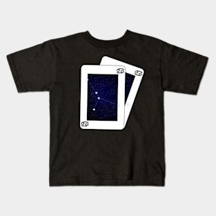 Cancer Zodiac Sign Card Kids T-Shirt